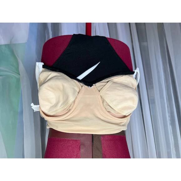 Carol Wior one piece swimsuit Vintage black white underwire - Picture 8 of 12